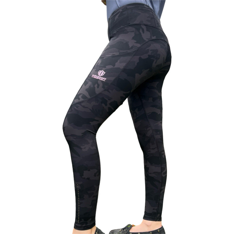 BOE Active Leggings - Black Camo