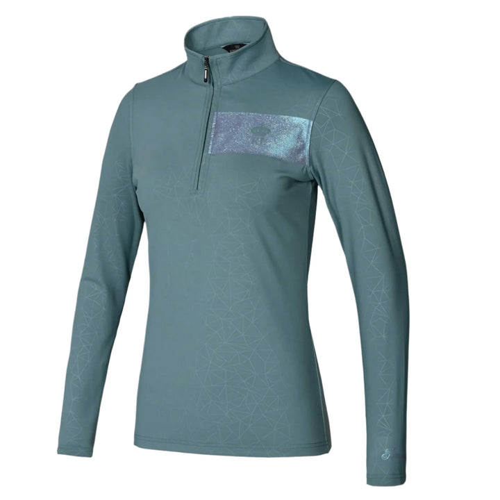 Kingsland KLtenley Ladies 1/2 Zip Training Shirt - Green North Atlantic