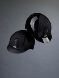 Kep Cromo 2 BLACK TEXTILE WITH PLAIN MILANO FRONT PANEL Medium shell (51-58cm)