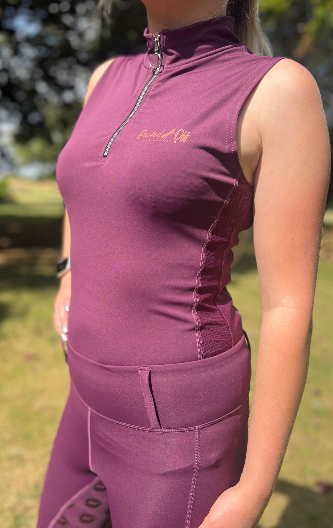 BOE Summer Sleeveless Baselayer Burgundy