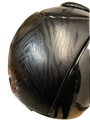 KEP Cromo 1 Black POLISH WITH F&B ZEBRA PANELS + CRYSTALS Medium SHELL 51-58CM)