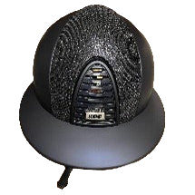 Kep Cromo 2 TEXTILE BLUE - WITH BLUE GLITTER FRONT PANEL WITH POLO PEAK Medium shell (51-58cm)