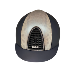 KEP Cromo T Navy with Karung Front & Back & Black Swarovski Crystal Grill