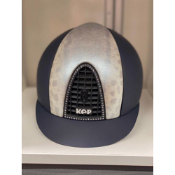 KEP Cromo T Navy with Karung Front & Back & Black Swarovski Crystal Grill