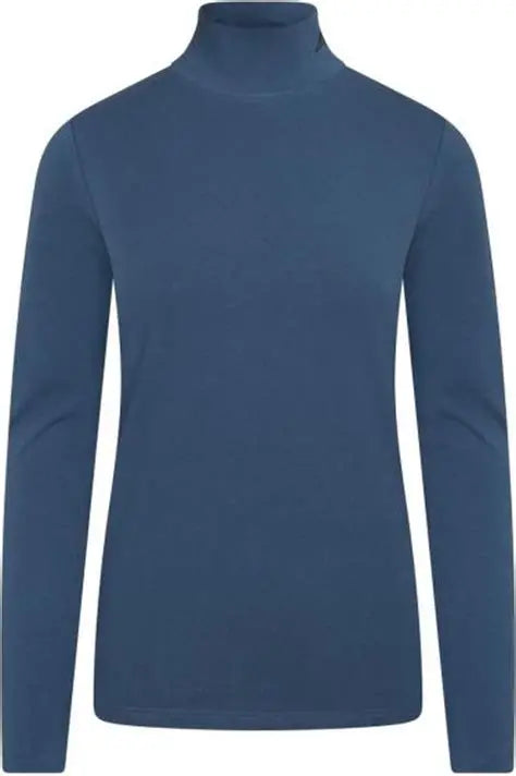 Euro-Star Otis Ladies Turtleneck Top - Digital Blue