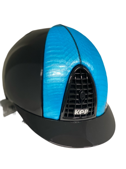 KEP Cromo T Black With Front Blue Snake